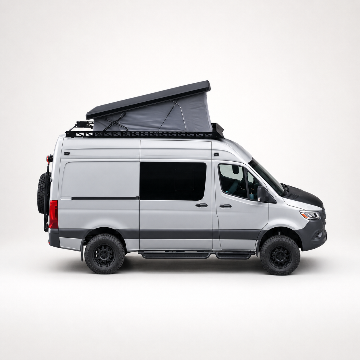 Sprinter Carbon Fiber Roof-Top Tent SystemRoamLabX Sprinter Carbon Roof Tent
