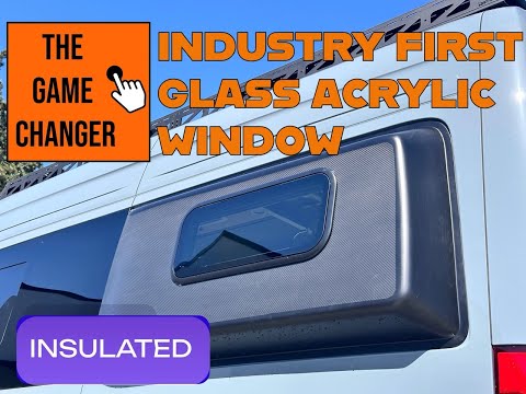 Glass & Acrylic Dual Pane Camper Window / 900 X 450mm (35.43" x 17.71")