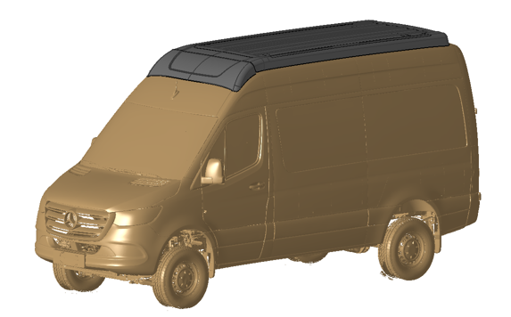 camper van with roof top tent Sprinter Rooftop Tent 30% Lighter