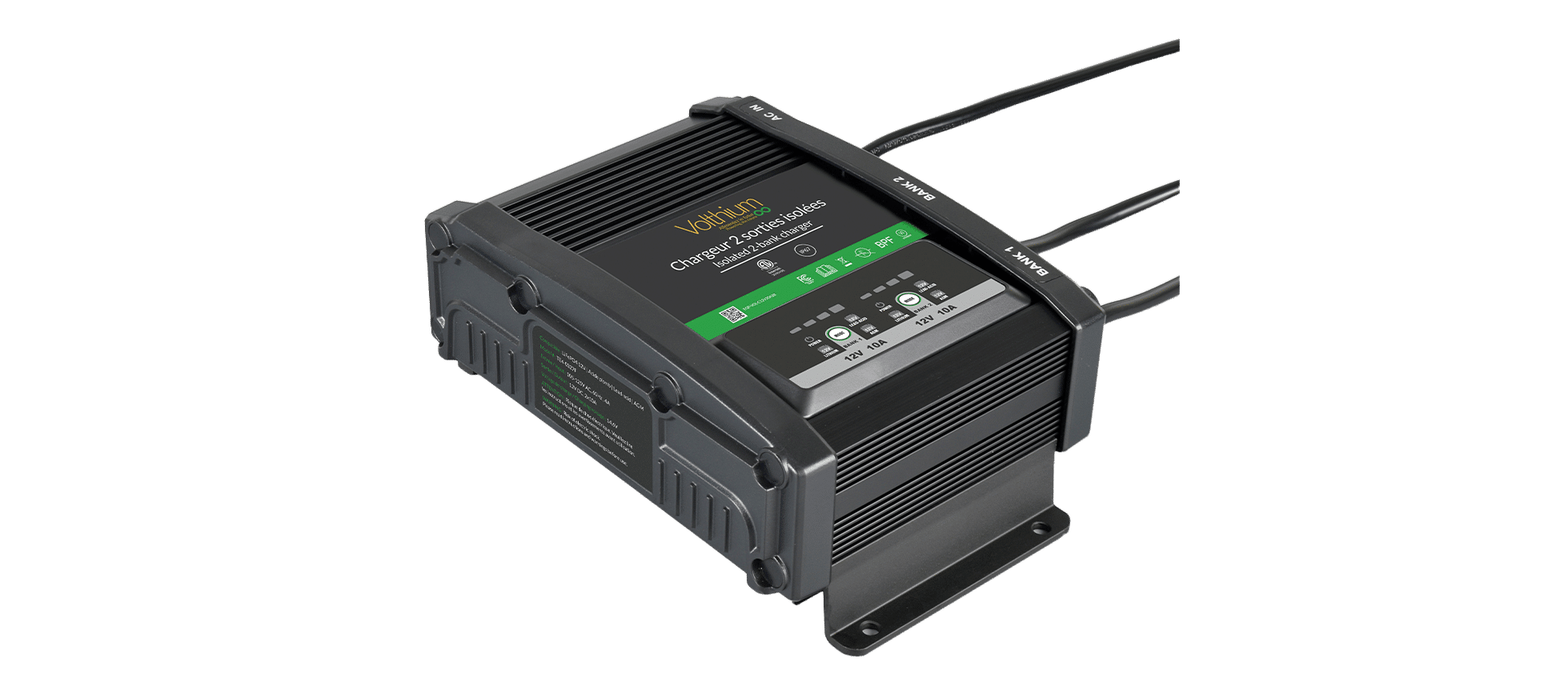 Volthium 2 BANK 20A CHARGER– 10A PER OUTPUT