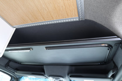 Aluminum Headliner Shelf for Sprinter | Built-in Curtain Rails
