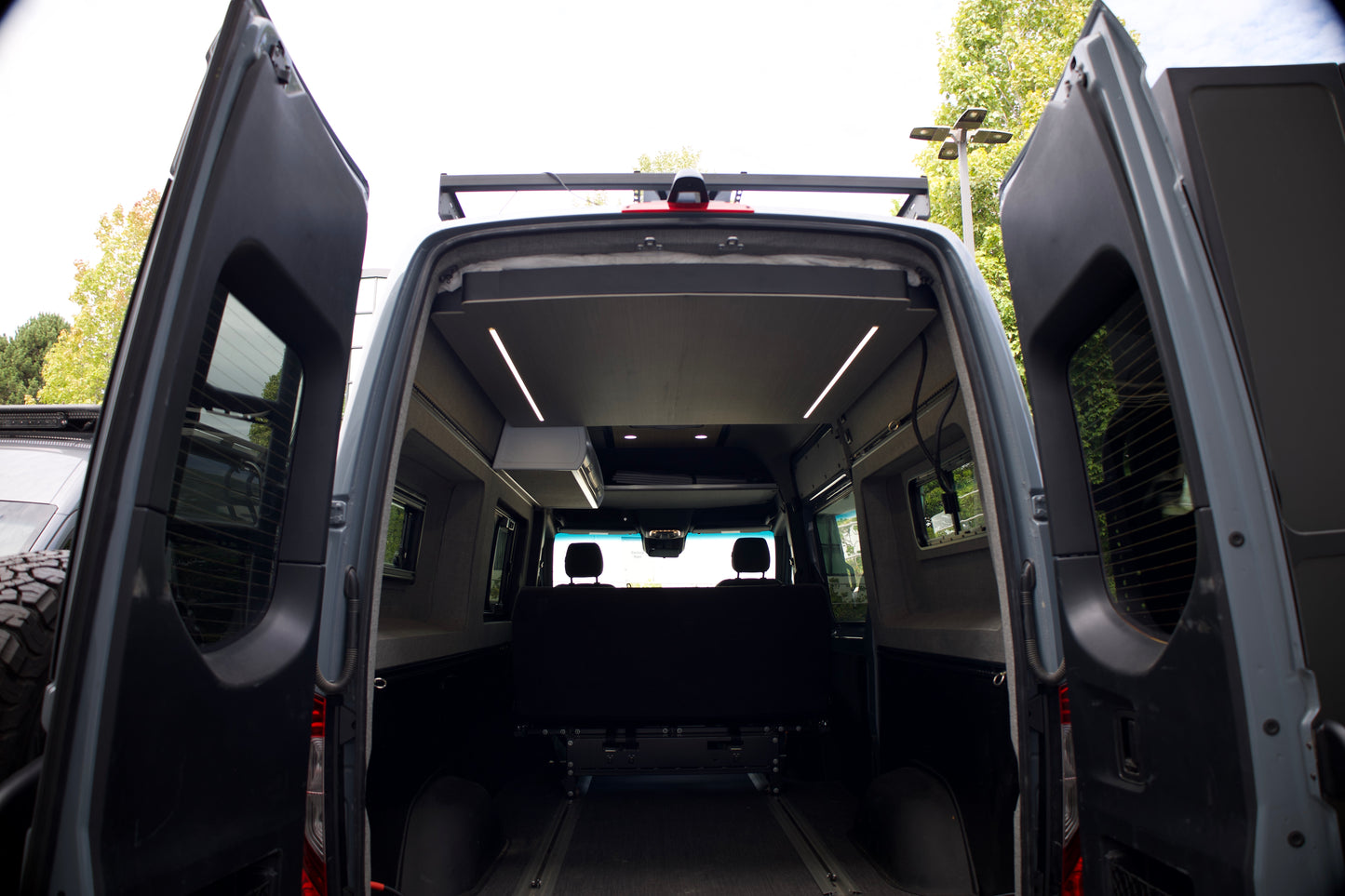 Camper Van Expandable Elevator Bed