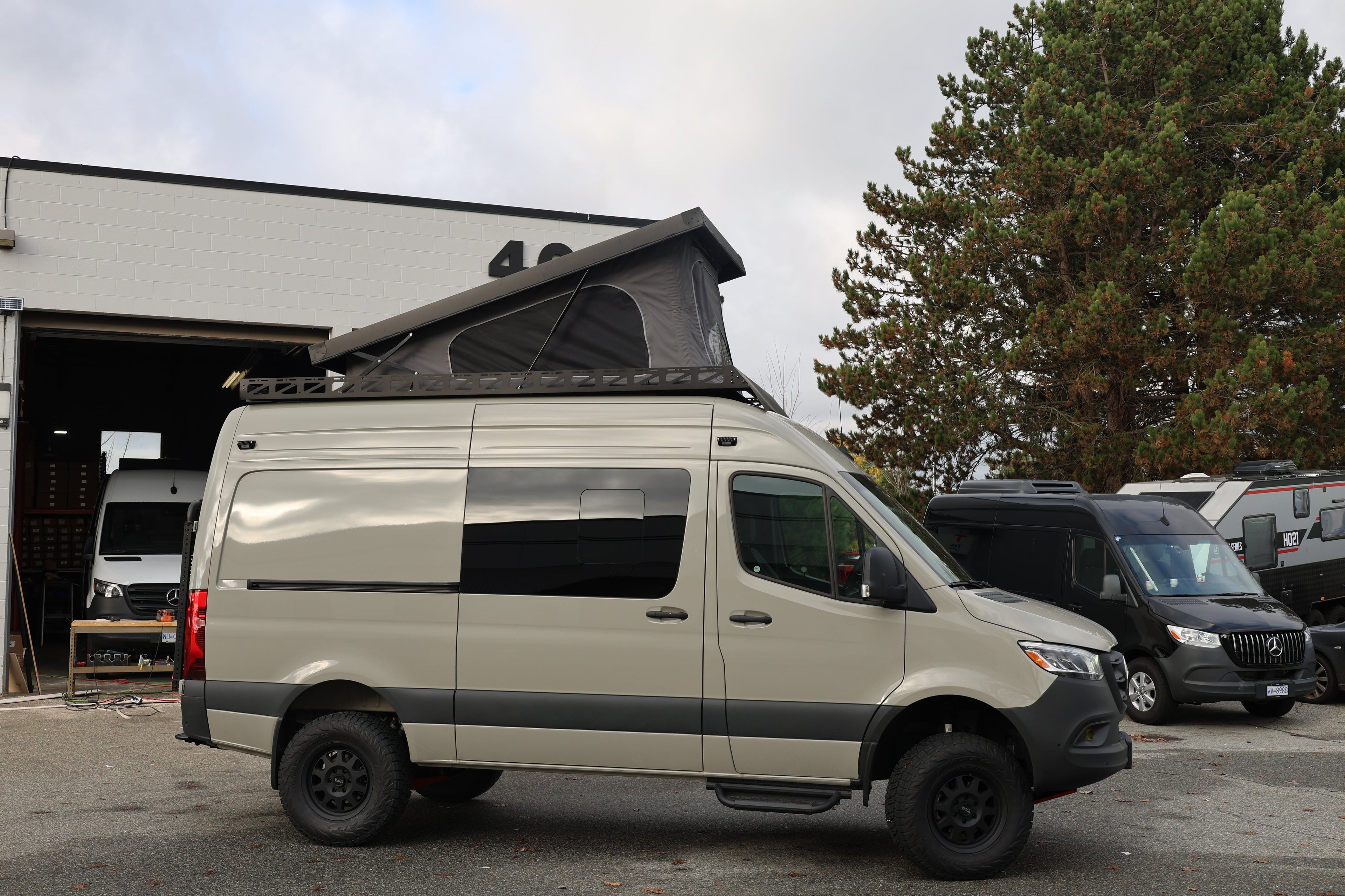 Sprinter Carbon Fiber Roof-Top Tent System