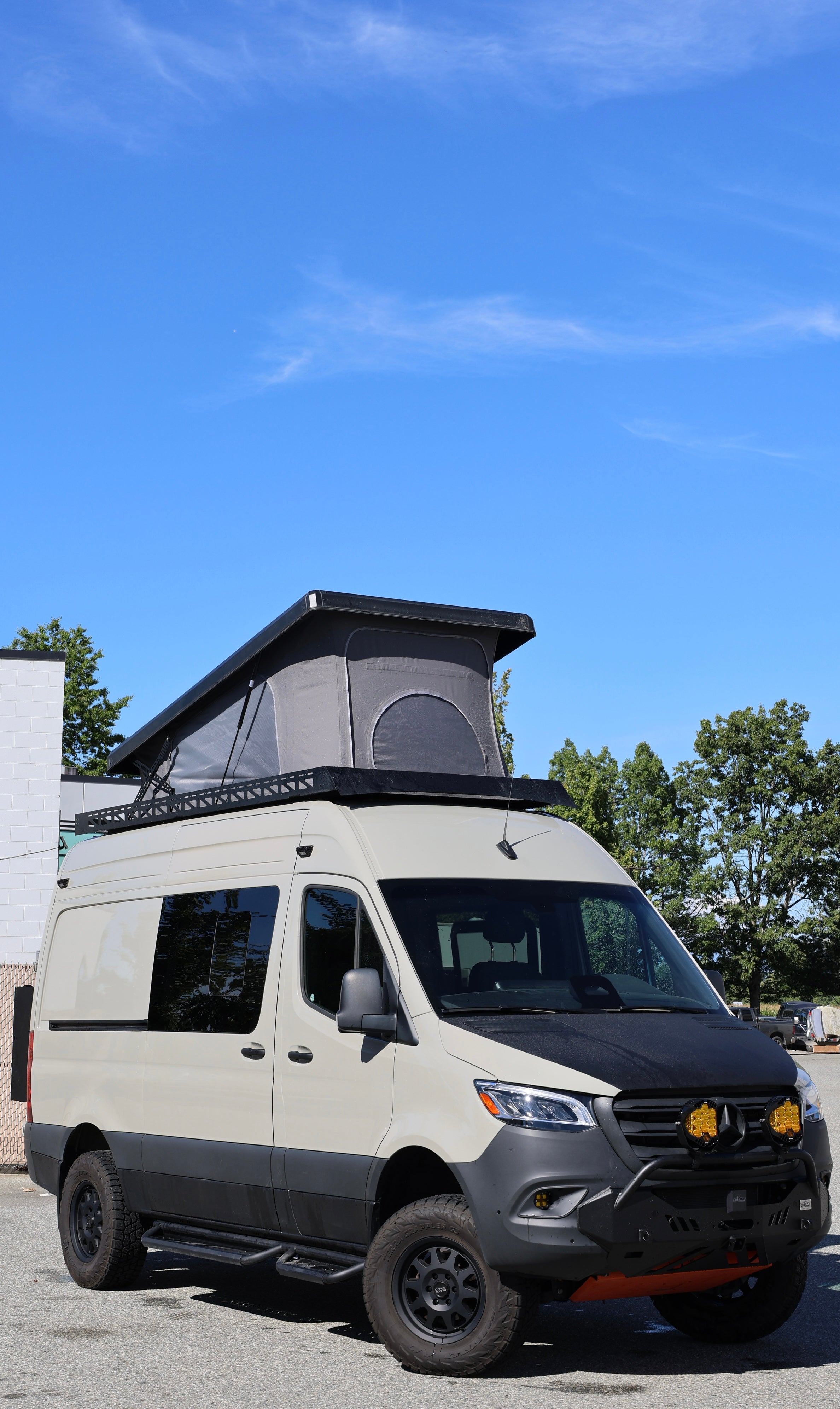 Sprinter Carbon Fiber Roof-Top Tent SystemRoamLabX Sprinter Carbon Roof Tent