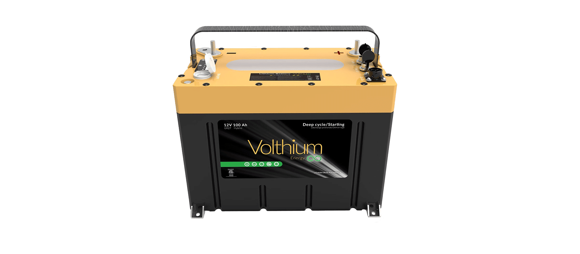 Volthium 12.8 V 100 Ah PRO 2, IP67, Self Heating, Starting Group 27