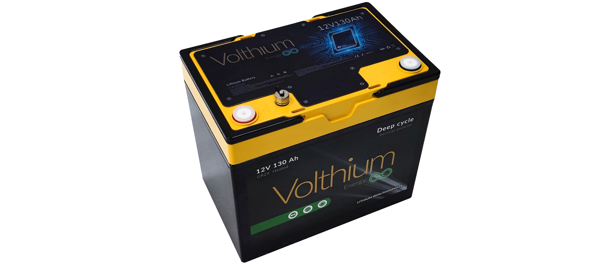 Volthium 12.8 V 130 Ah Battery Self Heating Group 24