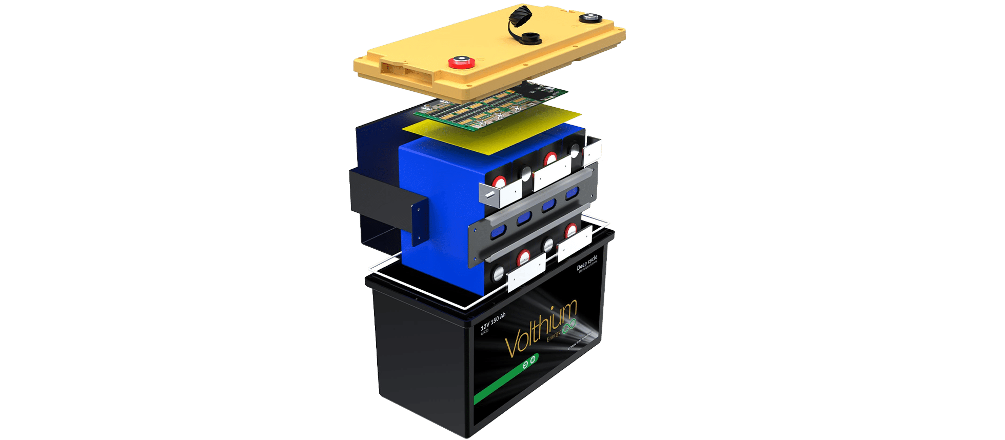 Volthium 12.8 V 150 Ah Battery Self Heating with Soft Start Group 31
