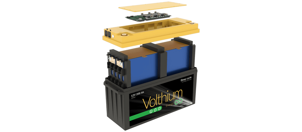 Volthium 12.8 V 200 Ah Battery Self Heating with On/Off switch Group 4D