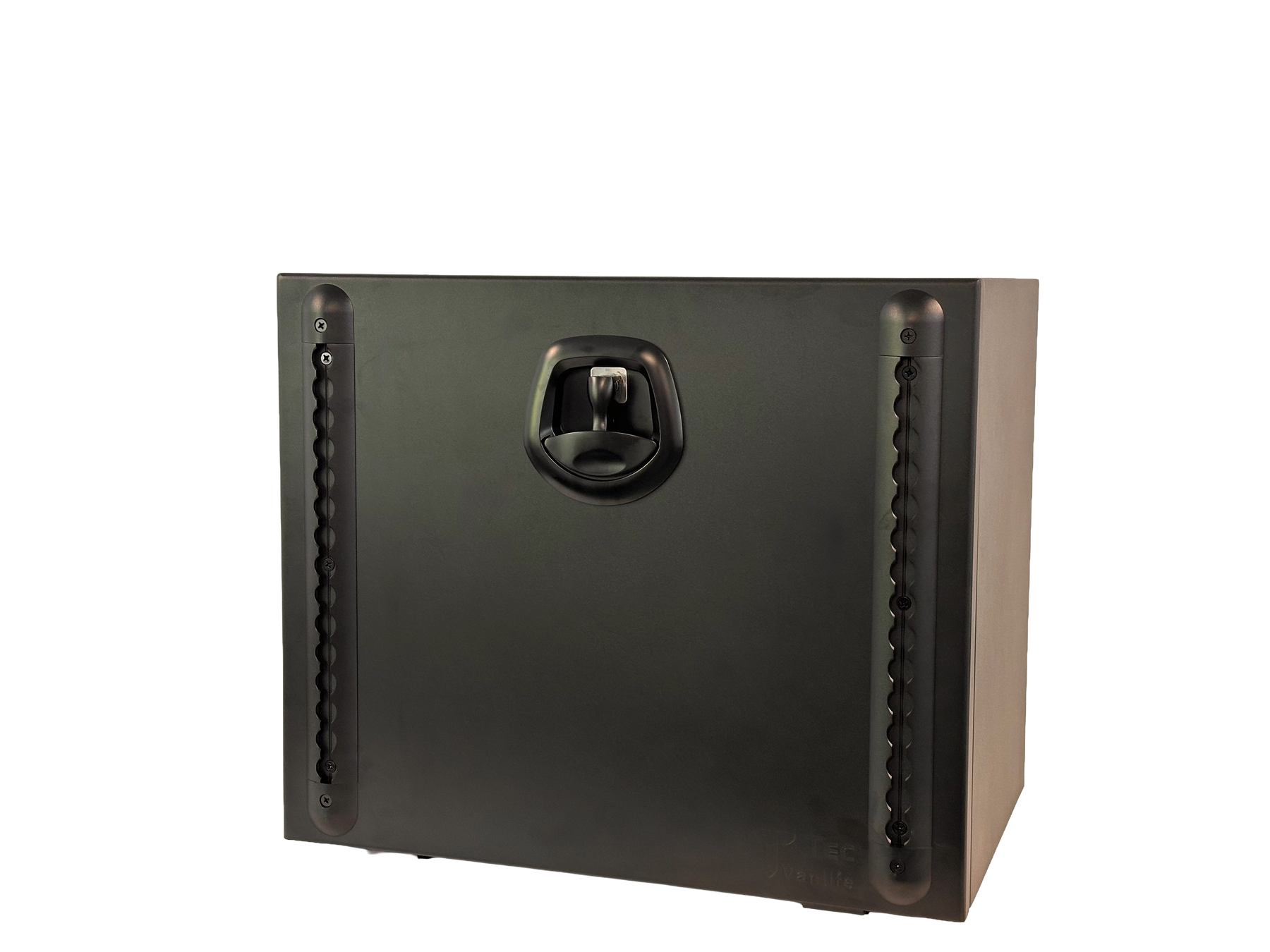 Grande aluminum rear exterior van storage box