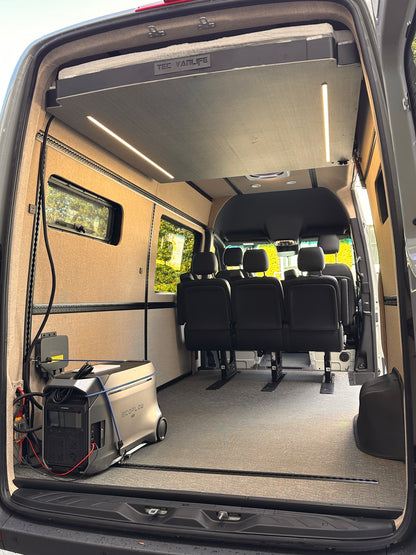 Flanged L Track For Campers - Anodized Matte Black