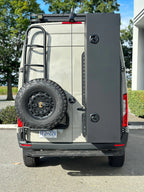 Aluminum Ski Storage Box +Sprinter Rear Passenger Door Aluminum Gear Rack