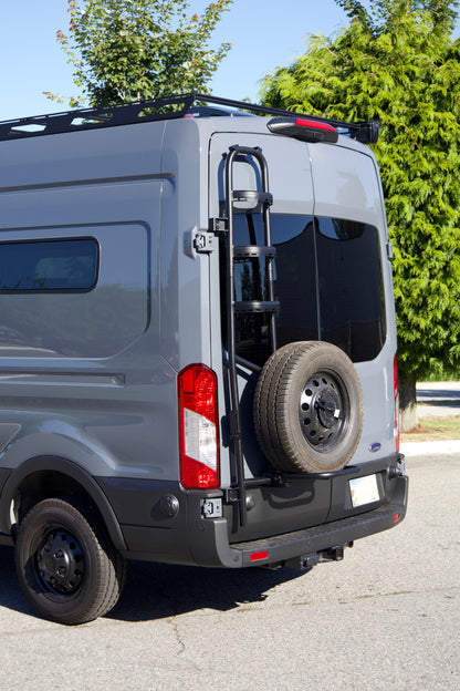 Ford Transit Two-in-one ladder and tire carrier