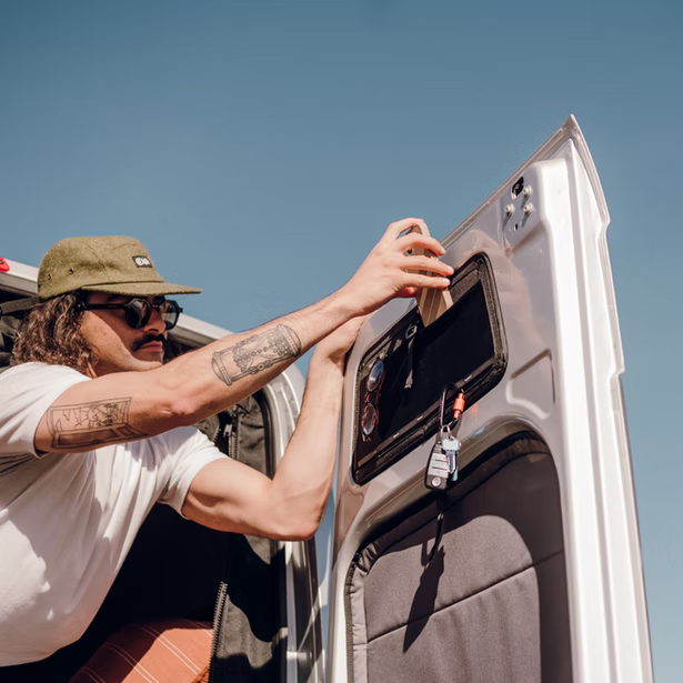 VanEssential Mercedes Sprinter Upper Rear Door Storage Panels (Pair)