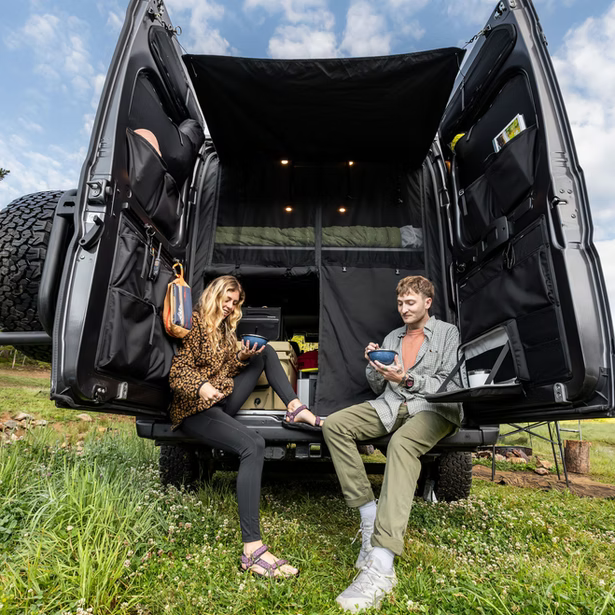 VanEssential Ram Promaster Lower Rear Door Storage Panels (Rear)