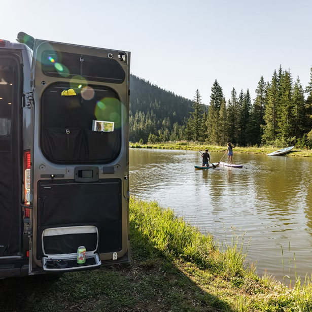 VanEssential Ram Promaster Lower Rear Door Storage Panels (Rear)