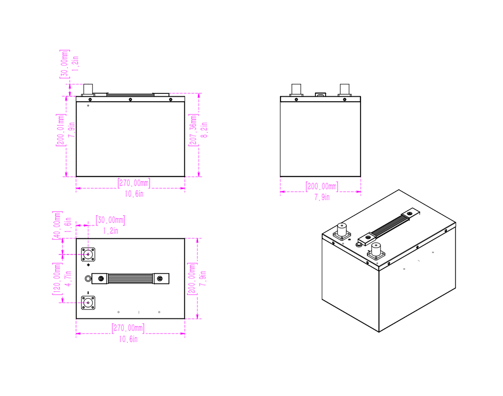 SOK 100Ah | 12V - Heated LiFePO4 Lithium Battery