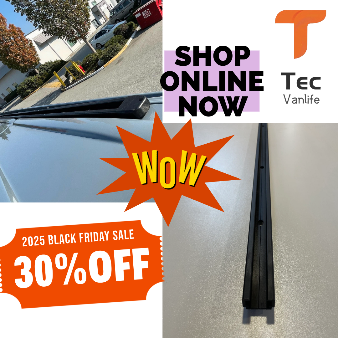 Sprinter Roof Rails | BLACK