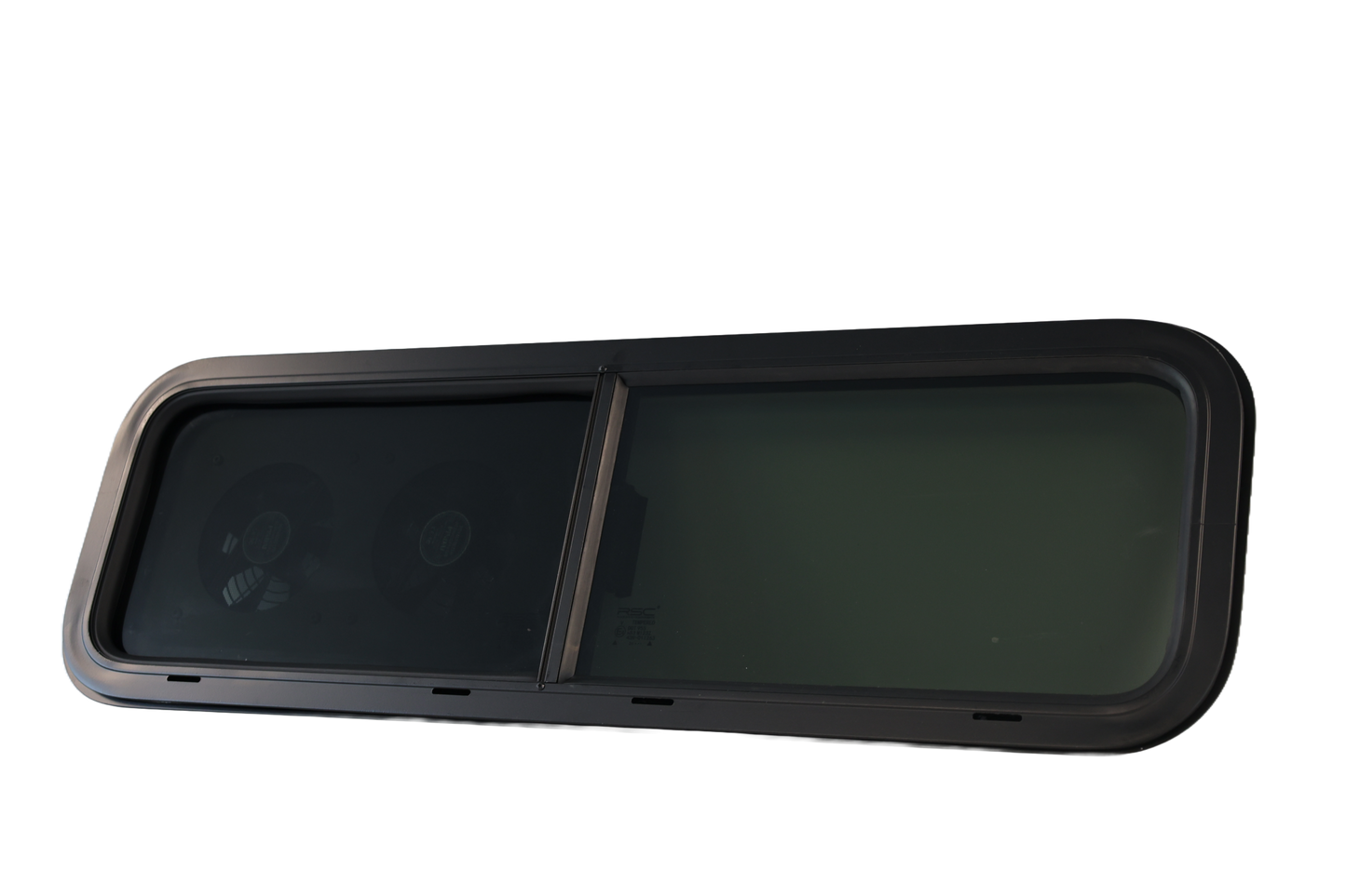 VW1033 Dual-Fan Half Slider Bunk Window