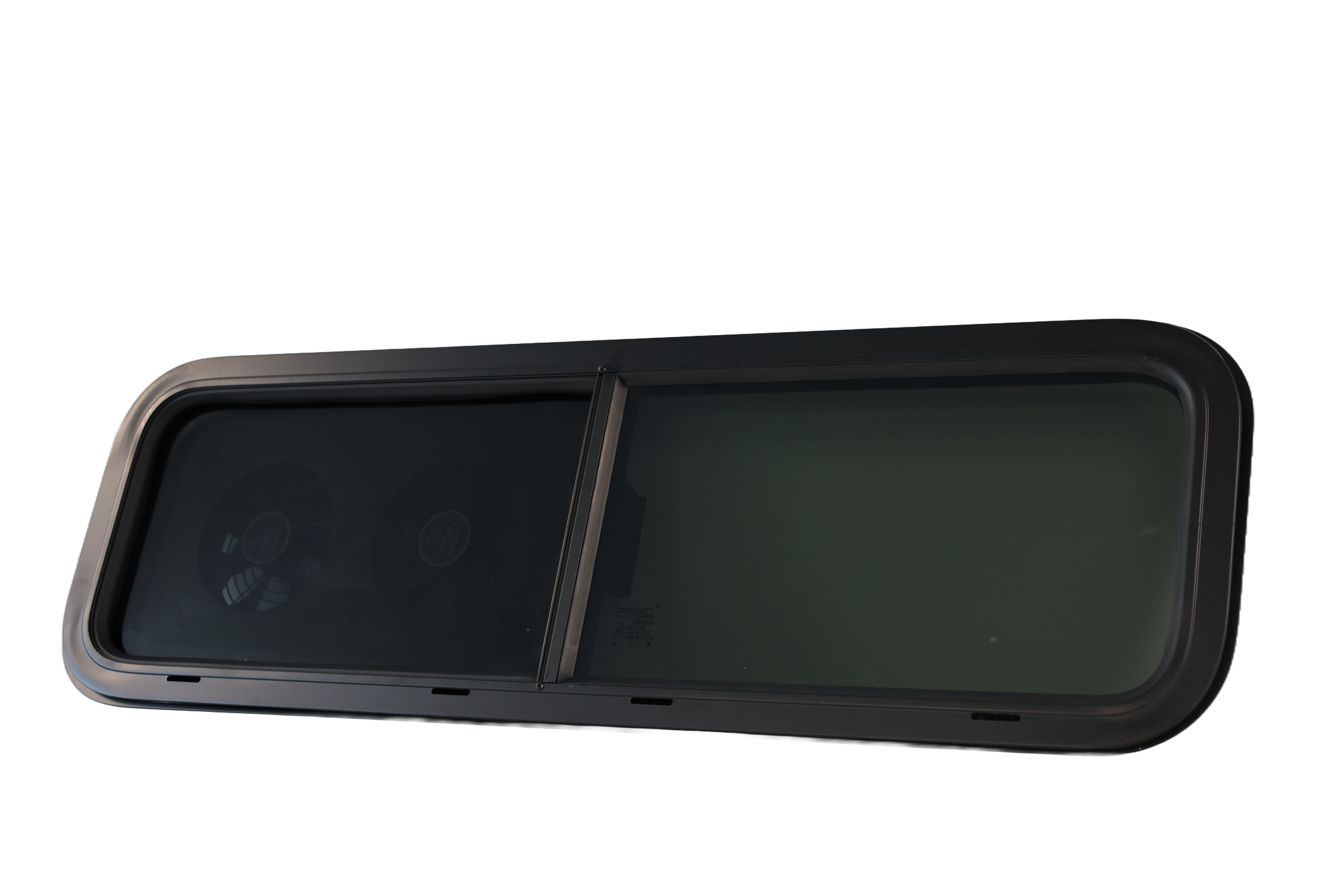 VW1033 Dual-Fan Half Slider Bunk Window