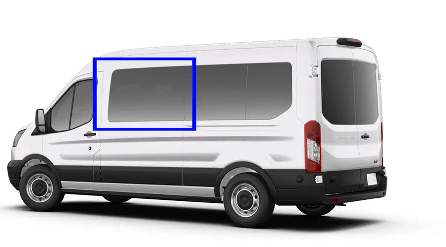 VWD Ford Transit Van Fixed Window Medium / High Roof 2015+ Driver Side Forward (DTT18001) - Campervan HQ