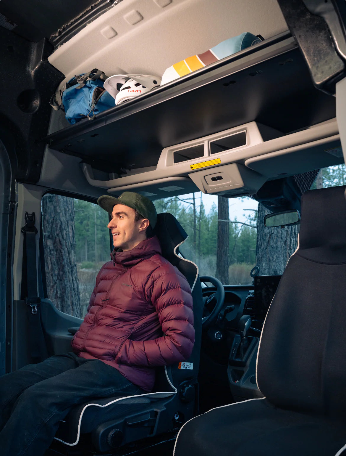 VanEssential Ford Transit Headliner Shelf - Without Grab Handle