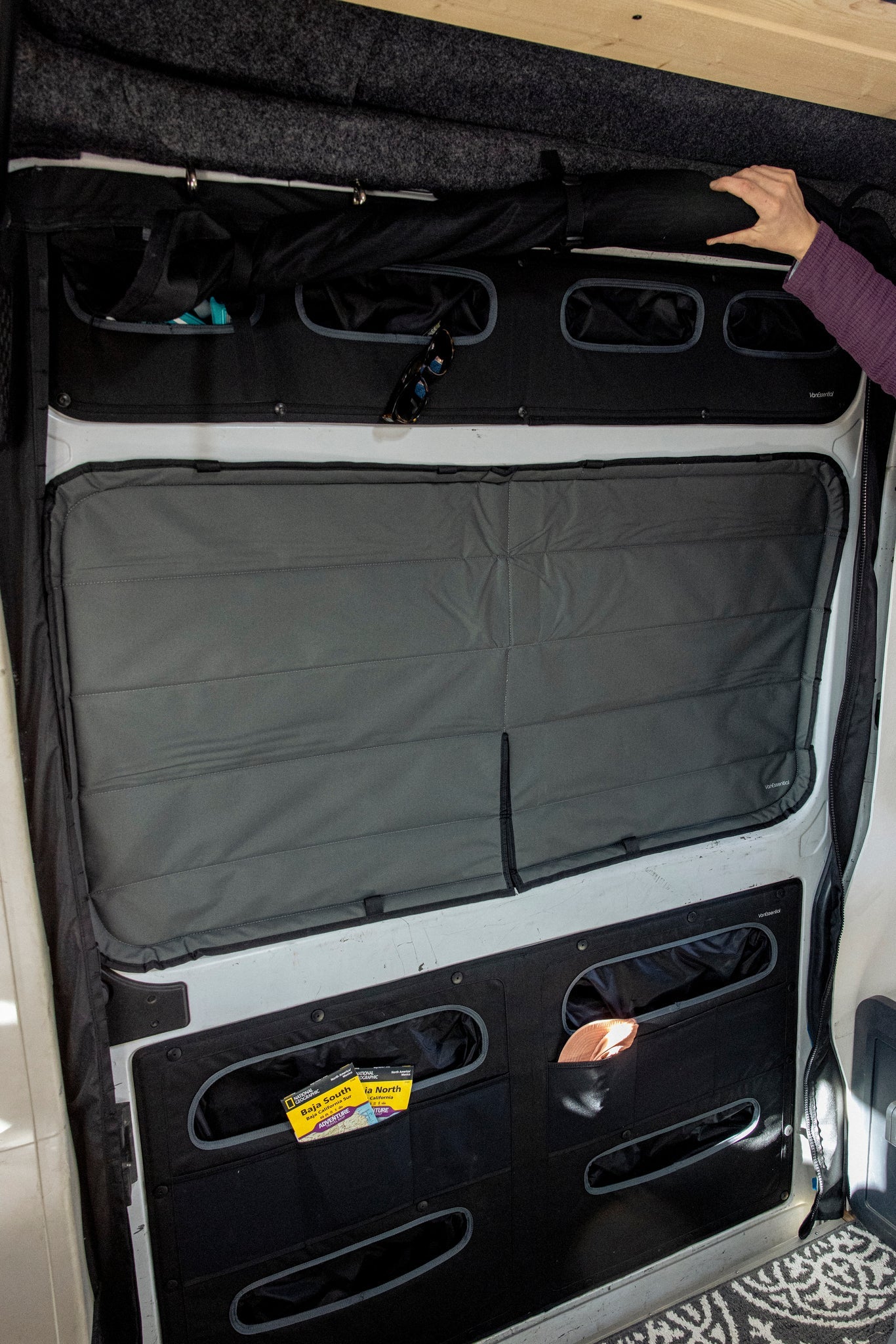 VanEssential Ram Promaster Upper Sliding Door Storage Panel