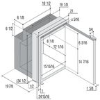 Fridge-freezer, C90i Airlock, Vitrifrigo