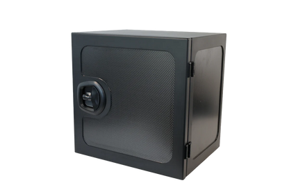 Sprinter Rear Door Aluminum Gear Rack - NO DRILL + Carbon Fiber Storage Box - Grande | Camper Van Storage Sale price