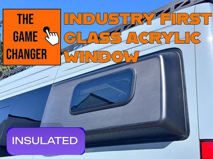 Glass & Acrylic Dual Pane Camper Window / 900 X 450mm (35.43" x 17.71")