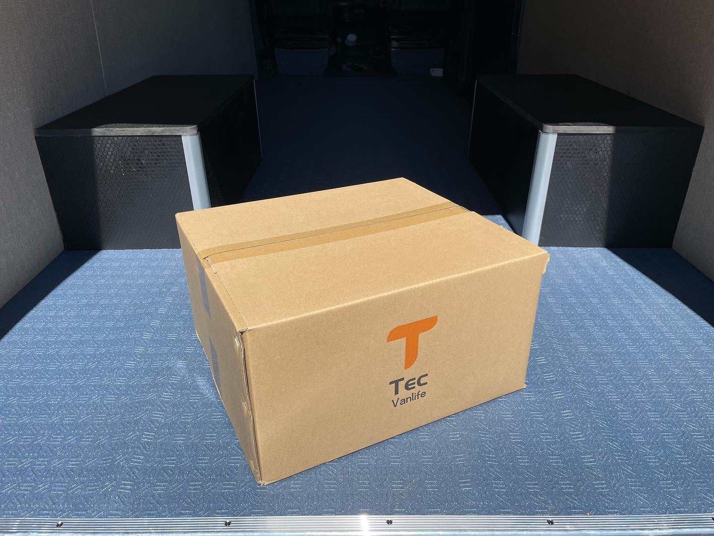 Tec Vanlife concealed-faucet sink in a custom van galley